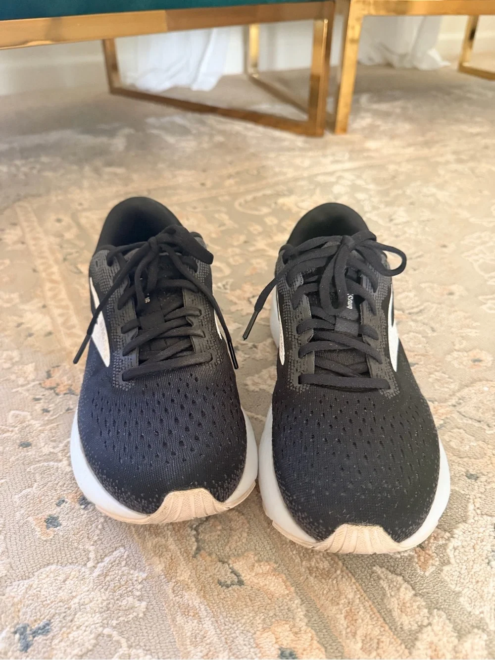 Brooks Women's Black and White Running Shoes